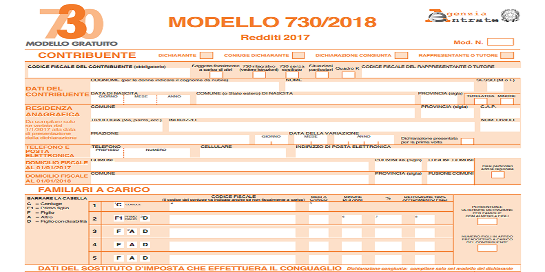 Diagramma Image Scadenza Modello 730 Integrativo 2019