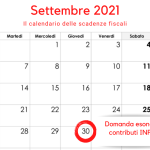 Esonero contributi INPS, la scadenza del 30 settembre 2021