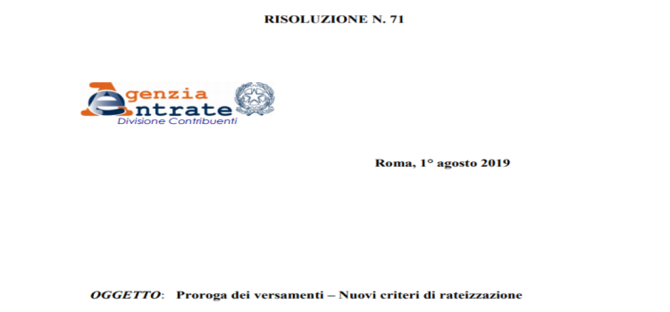 Rateizzazione imposte sui redditi 2019, le scadenze per chi applica la proroga
