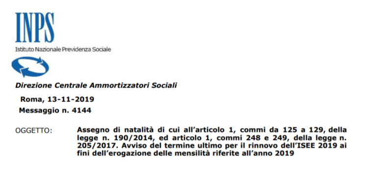 Bonus bebè, scadenza dell'ISEE per mantenerlo: 31 dicembre 2019