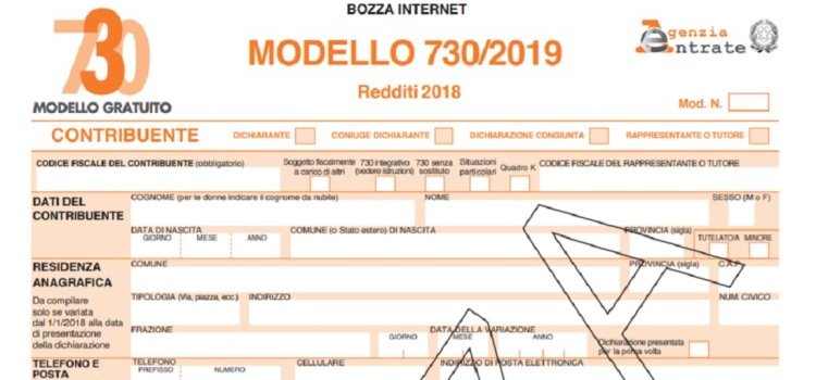 Modello 730/2019: bozza e istruzioni in vista della scadenza del 23 luglio