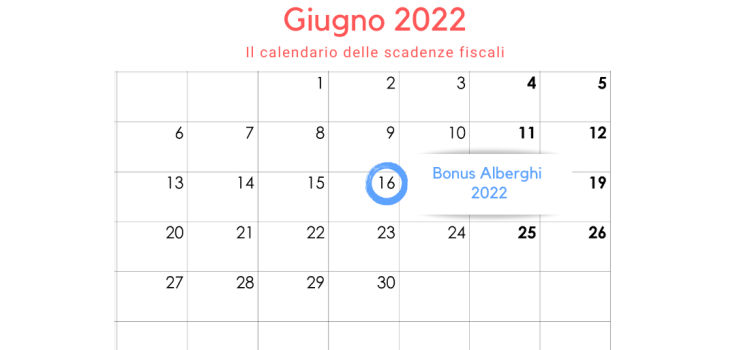 Bonus alberghi 2022: la domanda per il credito d'imposta in scadenza il 16 giugno 2022