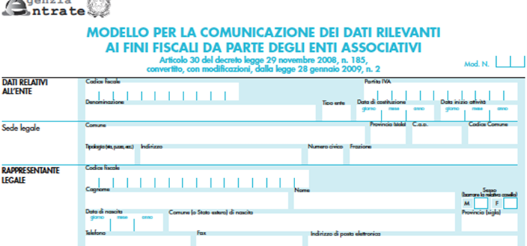 Invio modello EAS, enti associativi: scadenza fissata al 31 marzo