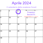 Erogazioni liberali ETS: comunicazione in scadenza oggi, 4 aprile 2024