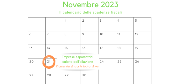 Contributi alle imprese esportatrici colpite dall'alluvione: domande dal 21 novembre