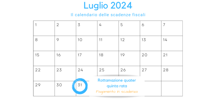 Rottamazione quater, quinta rata: pagamento in scadenza il 31 luglio