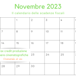 Tax credit produzione opere cinematografiche: domanda al via dal 20 novembre