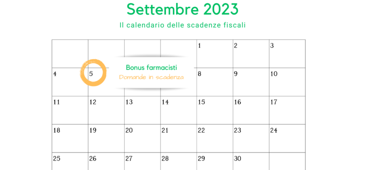 Bonus farmacisti: domanda una tantum in scadenza il 5 settembre