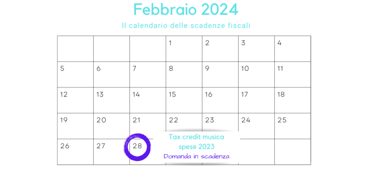 Tax credit musica: domanda in scadenza il 28 febbraio per le spese del 2023