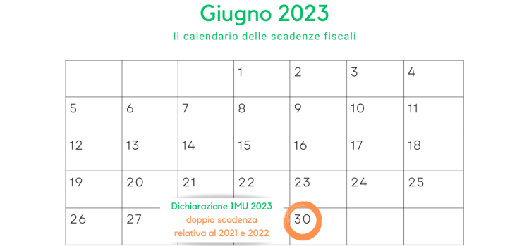 Dichiarazione IMU 2023 in scadenza il 30 giugno: annualità 2021 e 2022
