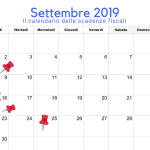 Calendario scadenze fiscali settembre 2019: si ritorna alla routine