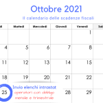 Elenchi intrastat, scadenza invio: 25 ottobre 2021