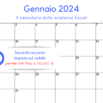Secondo acconto imposte sui redditi partite IVA minori: la scadenza del 16 gennaio 2024 