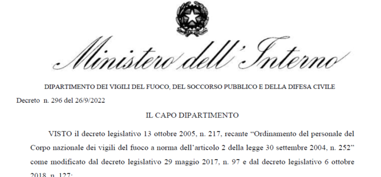 Concorso Vigili del Fuoco 2022: domanda in scadenza oggi, 31 ottobre