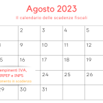 Adempimenti periodici IVA, IRPEF e INPS: la scadenza il 21 agosto 2023