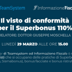 Superbonus, visto di conformità: appuntamento oggi 29 marzo alle 15 per l'evento formativo 