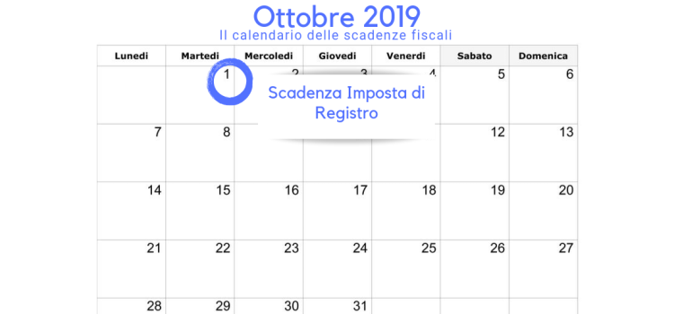 Scadenza versamento imposta di registro, termine ultimo 1° ottobre