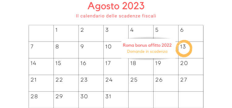 Roma, bonus affitto 2022: domanda in scadenza il 13 agosto