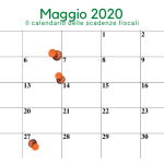 Scadenze fiscali maggio 2020, con il coronavirus calendario meno fitto