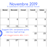 Soggetti ISA, scadenza 18 novembre 2019: quinta rata imposte sui redditi