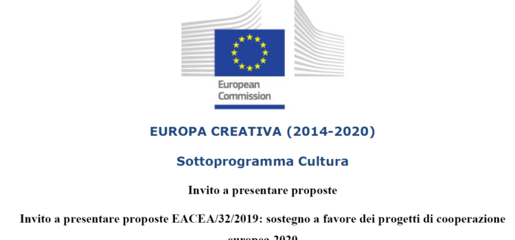 Europa creativa, bando in scadenza il 27 novembre 2019