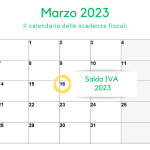 Saldo IVA 2023, la scadenza è fissata al 16 marzo