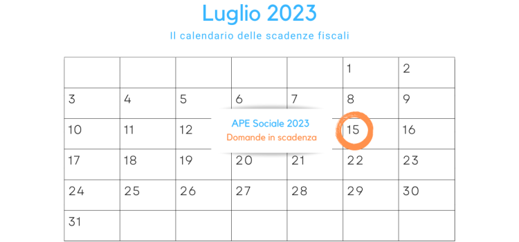 APE Sociale 2023: domande in scadenza il 15 luglio