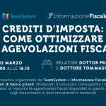 Come ottimizzare crediti d'imposta e agevolazioni fiscali: il webinar del 13 marzo
