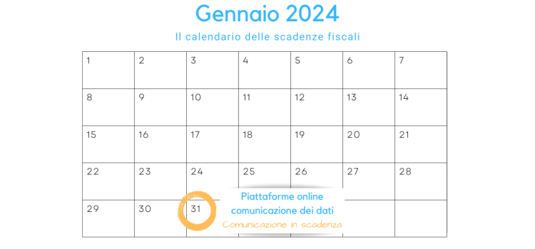 Piattaforme online: in scadenza il 31 gennaio 2024 la comunicazione dei dati sugli utenti