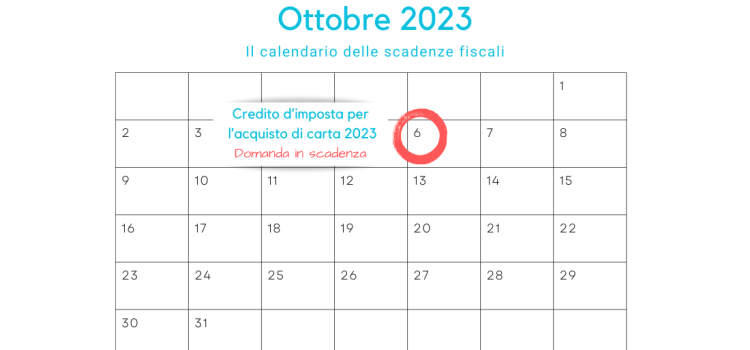 Acquisto della carta 2023: in scadenza il 6 ottobre la domanda per il credito d'imposta