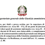 Concorso Segretariato generale della giustizia amministrativa: in scadenza il 31 luglio 2023