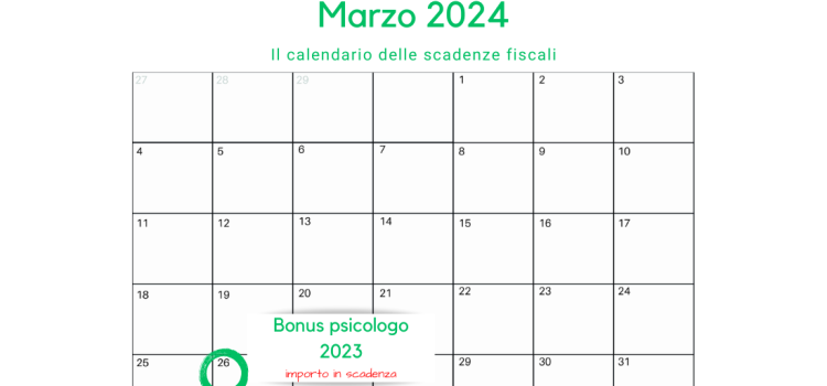 Bonus psicologo: importo in scadenza oggi, 26 marzo 2024