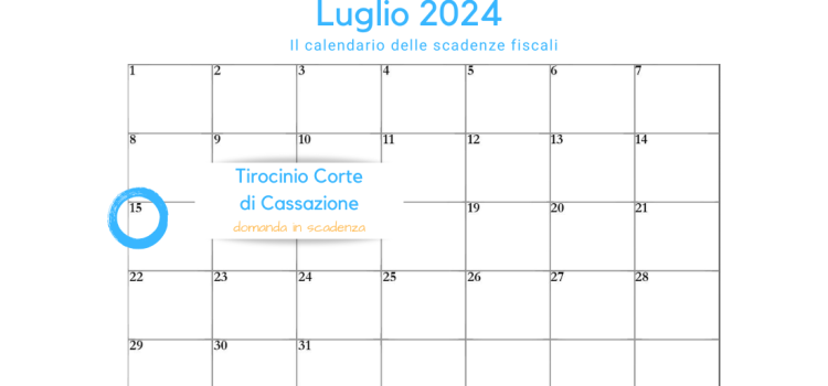 Tirocinio Corte di Cassazione: domanda in scadenza il 15 luglio 2024