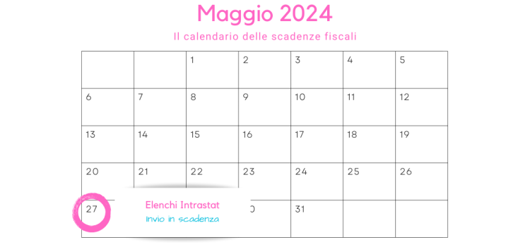 Elenchi Intrastat: invio in scadenza il 27 maggio