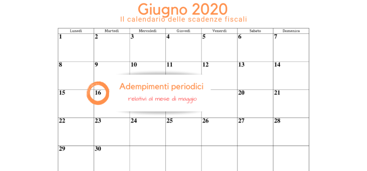 Adempimenti periodici, Irpef, INPS, IVA: la scadenza del 16 giugno 2020