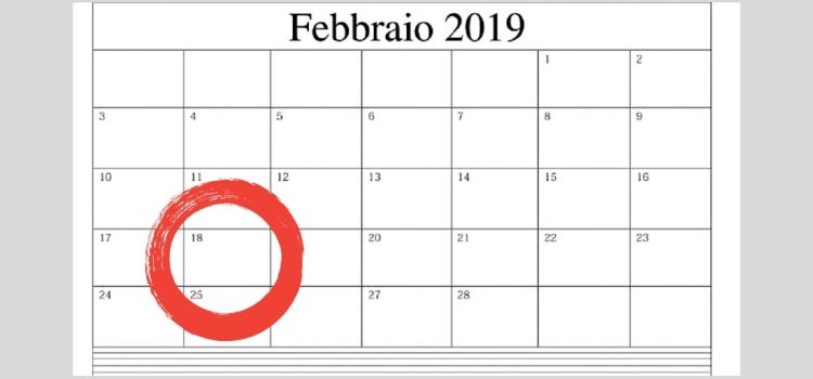 Scadenze fiscali 18 febbraio 2019: gli adempimenti periodici Irpef, IVA e INPS