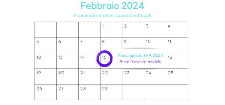 Precompilata IVA 2024: invio a partire da oggi, 15 febbraio