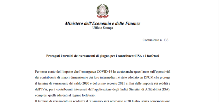 Imposte sui redditi 2021, scadenza saldo e acconto: proroga al 20 luglio