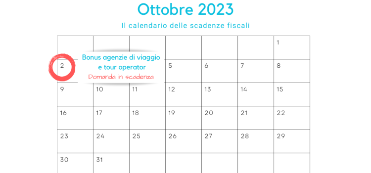 Bonus agenzie di viaggio e tour operator: domanda in scadenza il 2 ottobre