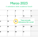 Tassa annuale vidimazione libri sociali: scadenza per il versamento il 16 marzo 2023 