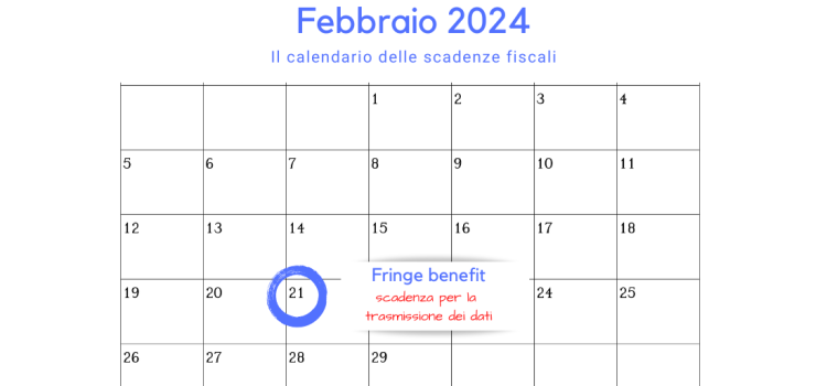 Fringe benefit: il 21 febbraio 2024 la scadenza per i datori di lavoro