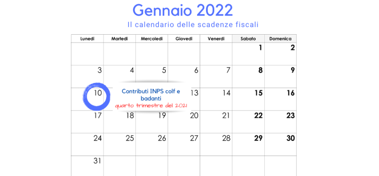 Contributi INPS colf e badanti, la scadenza del 10 gennaio 2022