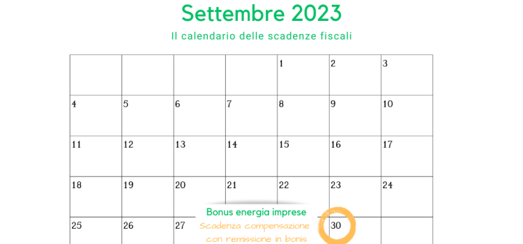 Remissione in bonis, bonus energia: utilizzo crediti in compensazione in scadenza il 30 settembre