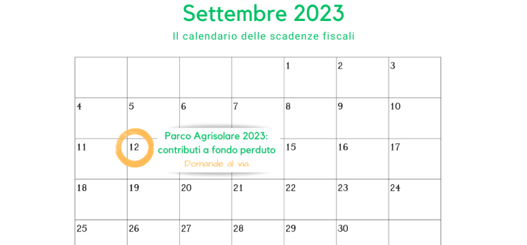 Parco Agrisolare 2023: domande di agevolazione dal 12 settembre