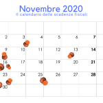 Scadenze fiscali novembre 2020: il calendario del mese