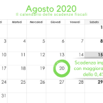 Partite IVA, scadenza imposte con maggiorazione dello 0,4% il 20 agosto 2020