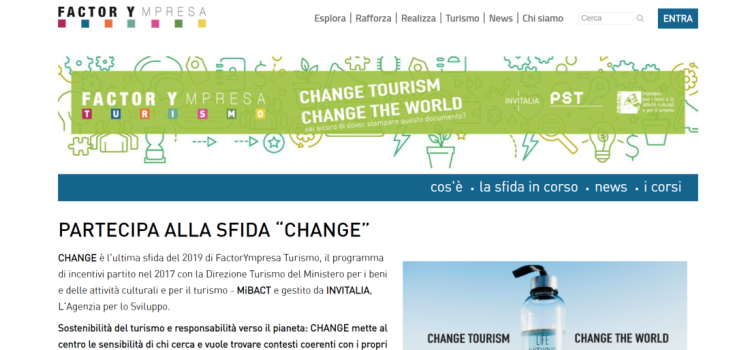 Turismo sostenibile: bando Change in scadenza il 2 dicembre 2019