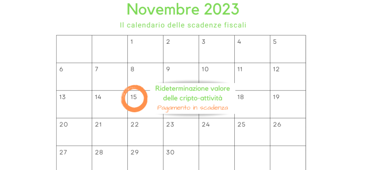 Cripto-attività, rideterminazione del valore: imposta sostitutiva in scadenza il 15 novembre