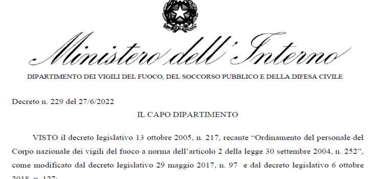Concorso vigili del fuoco 2022, domanda in scadenza il 1° agosto