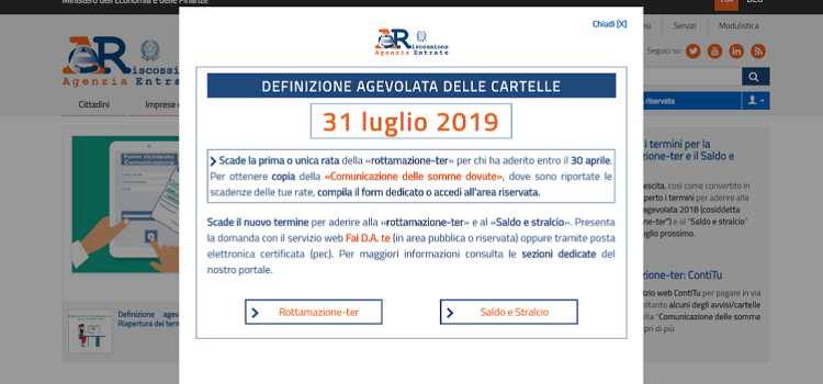 Rottamazione-ter, scadenza 31 luglio per il pagamento della prima rata